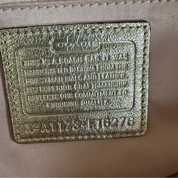 Coach Tan and Yellow Floral Tote - Picture 5 of 9